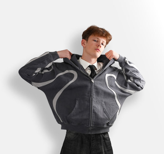 Dark grey SHIBUI Zip Hoodie